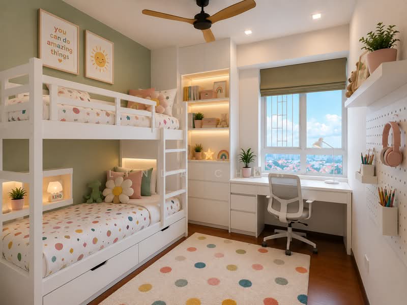 Goldenhill Park Condo, 60 Mei Hwan Drive, 3 Bedrooms, 1,335 sqft, Condominium For Sale, by Linda Chow, 500117843 - Bedroom 2 - ID generated  - PropertyGuru.com.sg