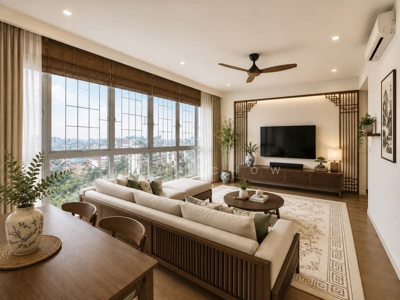 Goldenhill Park Condo, 60 Mei Hwan Drive, 3 Bedrooms, 1,335 sqft, Condominium For Sale, by Linda Chow, 500117843 - ID generated Living Room - PropertyGuru.com.sg