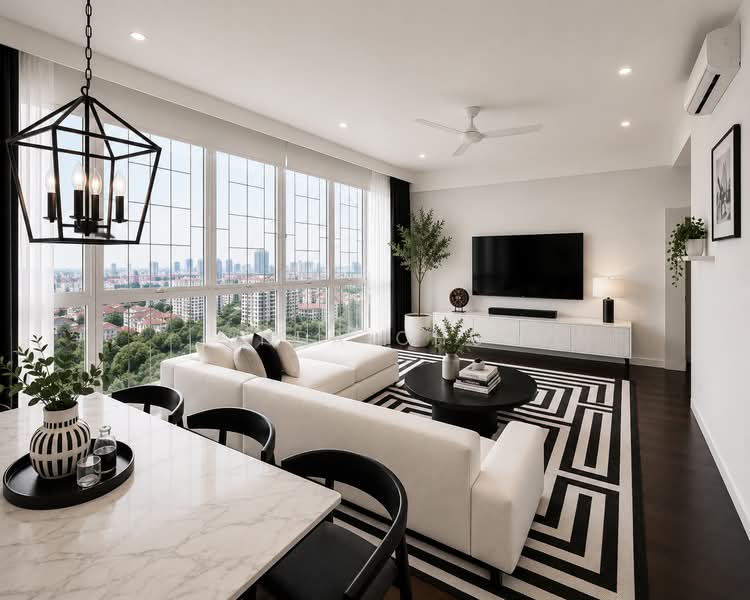 Goldenhill Park Condo, 60 Mei Hwan Drive, 3 Bedrooms, 1,335 sqft, Condominium For Sale, by Linda Chow, 500117843 - ID generated Living Room - PropertyGuru.com.sg