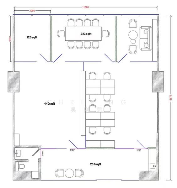 The Central, 8 Eu Tong Sen Street, Boat Quay / Raffles Place / Marina, 883 sqft, Office For Rent, by Chris Ng 吴俐慜, 500118375 - CommercialGuru.com.sg