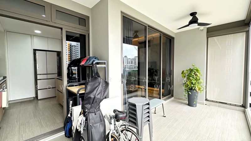 Rivercove Residences EC, 20 Anchorvale Ln, 3 Bedrooms, 1,076 sqft, Condominium For Rent, by Uthirapathi Sowmya (Sowmya), 500118441 - Balcony - PropertyGuru.com.sg