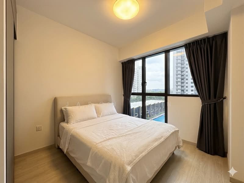 Bedroom with furniture for reference