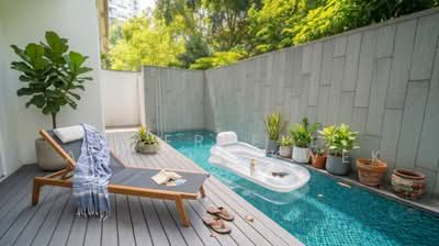 For Rent - 4,908sqft Ultra-Luxury Duplex with Private Pool & Garden Living