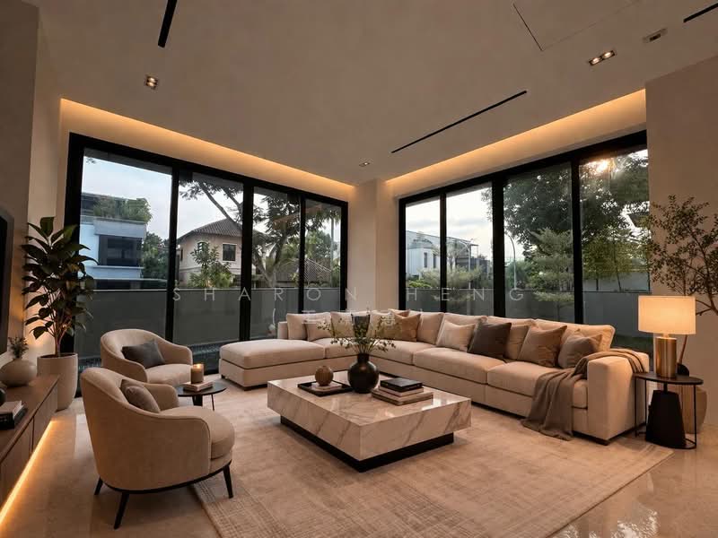 Exclusive & Prime District! Brand New SemiD at Trevose Crescent, Trevose Crescent, 5 Bedrooms, 7,800 sqft, Semi-Detached House For Sale, by Sharon Heng (王蔚惠), 500118767 - Living Room - PropertyGuru.com.sg