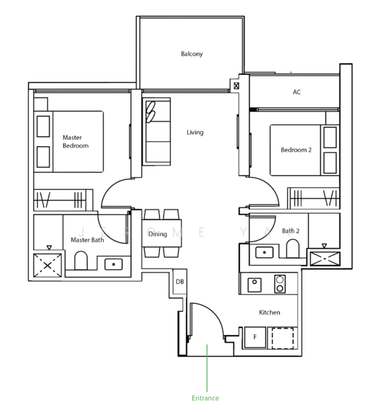 Avenue South Residence, 1 Silat Avenue, 2 Bedrooms, 689 sqft, Condominium For Sale, by Jerome Yap, 500118805 - PropertyGuru.com.sg