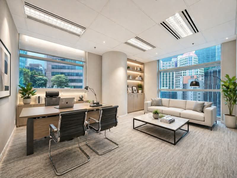 CBD Fitted Grade A Office, Available Immediate! ๐ Customise fit-out to suit business needs, Church Street, 981 sqft, Office For Rent, by Jazreel Lim, 500118933 - Director / Private Room - *AI Staged - CommercialGuru.com.sg