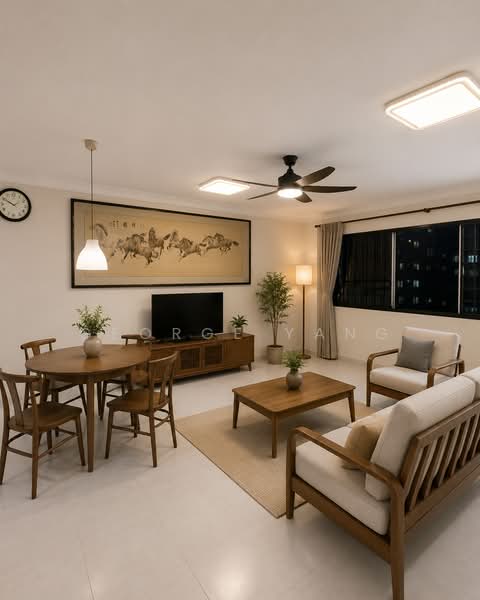 407 Serangoon Avenue 1, 407 Serangoon Avenue 1, 3 Bedrooms, 1,119 sqft, HDB Flat For Sale, by George Yang, 500118969 - Living Room - PropertyGuru.com.sg