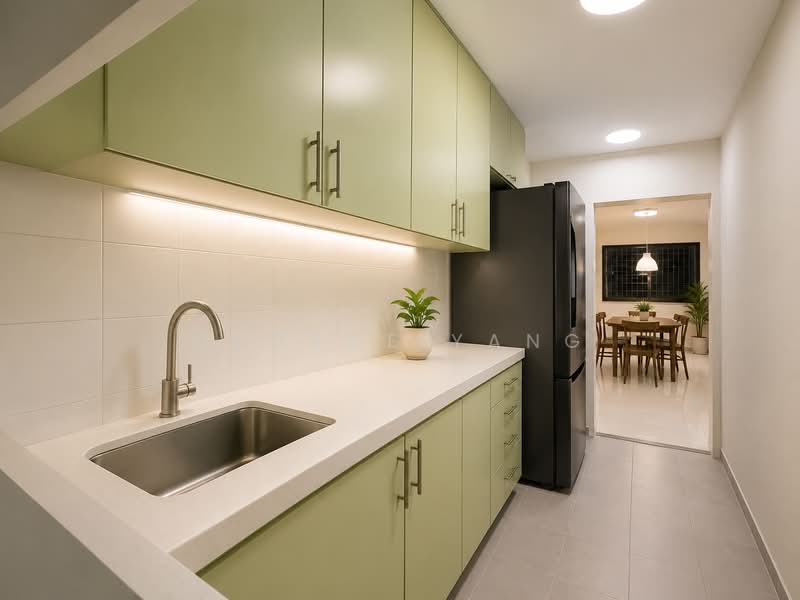407 Serangoon Avenue 1, 407 Serangoon Avenue 1, 3 Bedrooms, 1,119 sqft, HDB Flat For Sale, by George Yang, 500118969 - Kitchen - PropertyGuru.com.sg