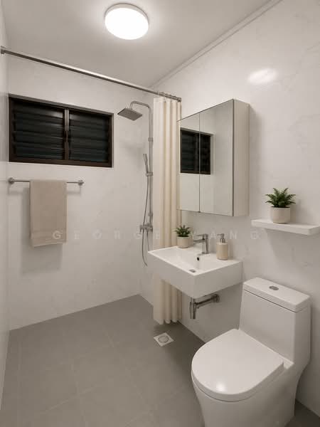 407 Serangoon Avenue 1, 407 Serangoon Avenue 1, 3 Bedrooms, 1,119 sqft, HDB Flat For Sale, by George Yang, 500118969 - Bathroom - PropertyGuru.com.sg