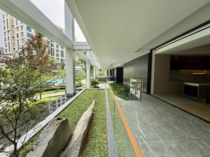 21 Anderson, 21 Anderson Road, 2 Bedrooms, 3,197 sqft, Condominium For Sale, by Elaine Goh, 500118977 - Good size patio overlooking greenery - PropertyGuru.com.sg