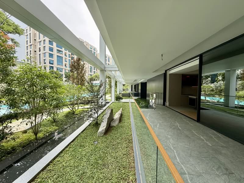 21 Anderson, 21 Anderson Road, 2 Bedrooms, 3,197 sqft, Condominium For Sale, by Elaine Goh, 500118977 - Good size patio overlooking greenery - PropertyGuru.com.sg