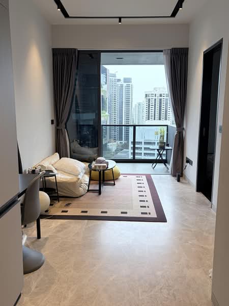 3 Cuscaden, 3 Cuscaden Walk, 1 Bedroom, 474 sqft, Condominium For Sale, by Tammi Low, 500119241 - Living Room - PropertyGuru.com.sg