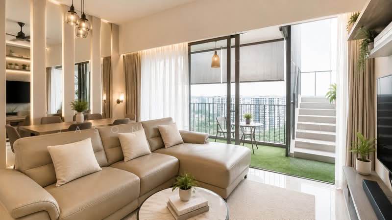 Riversails, 6 Upper Serangoon Crescent, 3 Bedrooms, 1,819 sqft, Condominium For Sale, by Jason Hew (丘汶弗), 500119325 - Living Room for illustration purpose - PropertyGuru.com.sg