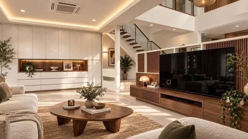 Begonia Drive, Begonia Drive near to Seletar Hills / Yio Chu Kang landed estate in Singapore, Seletar / Yio Chu Kang, 7 Bedrooms, 5,033 sqft, Semi-Detached House For Sale, by Sherry Yeo, 500119377 - Living Room - PropertyGuru.com.sg