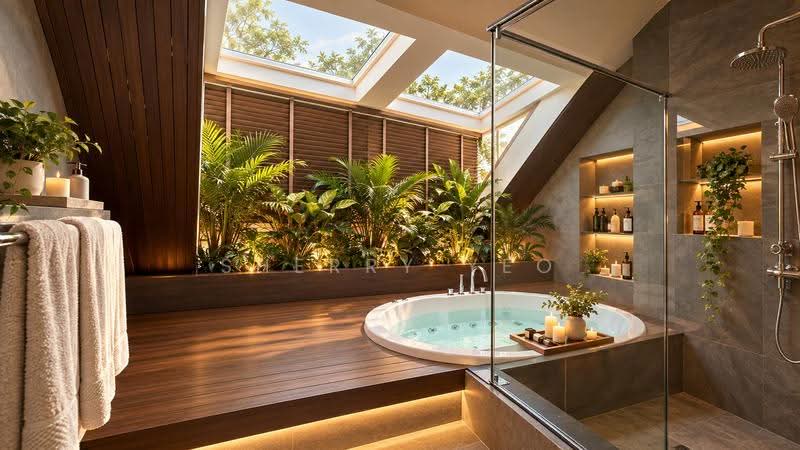 Begonia Drive, Begonia Drive near to Seletar Hills / Yio Chu Kang landed estate in Singapore, Seletar / Yio Chu Kang, 7 Bedrooms, 5,033 sqft, Semi-Detached House For Sale, by Sherry Yeo, 500119377 - Bathroom - PropertyGuru.com.sg
