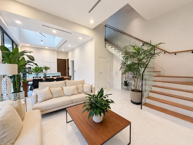 3.5 Storey Modern SemiD with Lift near Beach. Walking distance to MRT, bus stop, and mall., Pasir Ris Lane / Pasir Ris Way / Pasir Ris Ave / Pasir Ris Heights, 5 Bedrooms, 5,091 sqft, Semi-Detached House For Sale, by William Hong, 500119586 - Living Room - PropertyGuru.com.sg