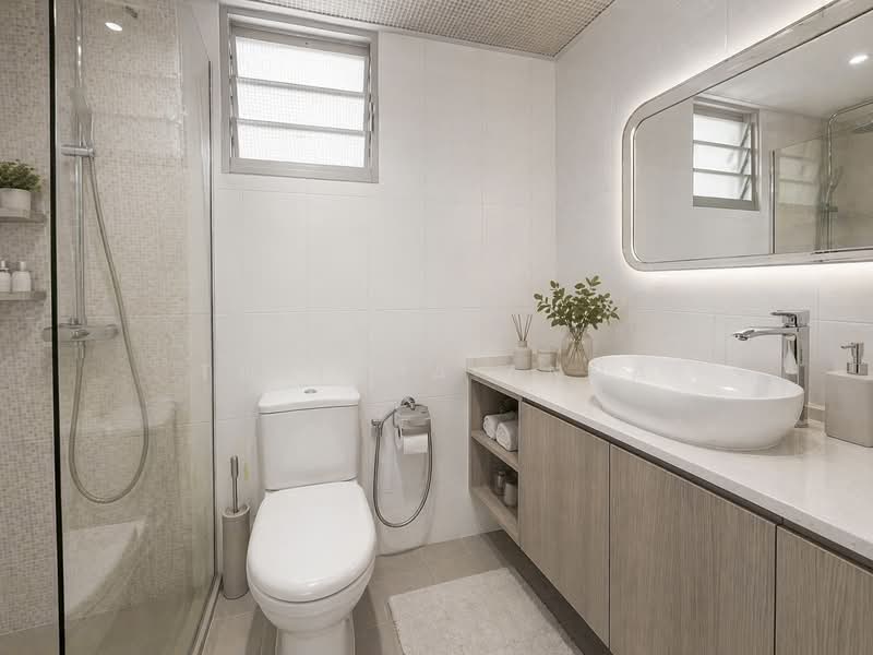 164A Rivervale Crescent, 164A Rivervale Crescent, 3 Bedrooms, 1,001 sqft, HDB Flat For Sale, by Tabitha Anna, 500119621 - Bathroom - PropertyGuru.com.sg