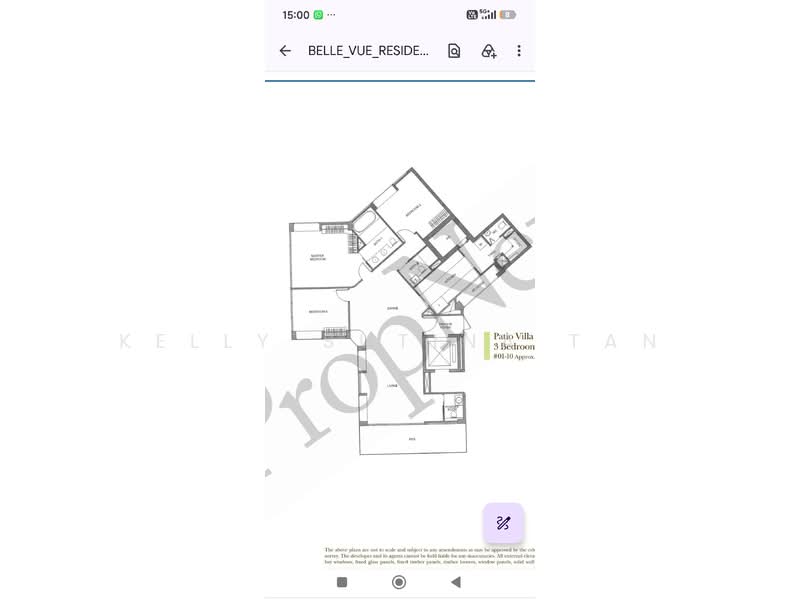 Belle Vue Residences, 15 Oxley Walk, 3 Bedrooms, 1,809 sqft, Condominium For Sale, by Kelly Sutina Tan, 500120007 - PropertyGuru.com.sg