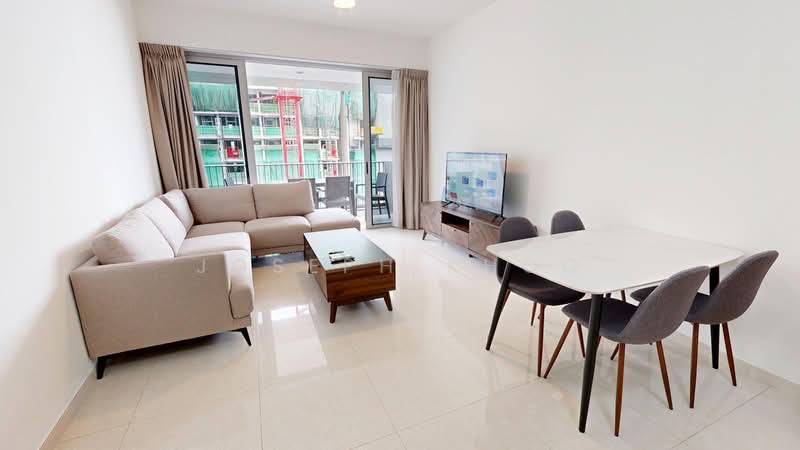 V on Shenton, 5 Shenton Way, 2 Bedrooms, 1,055 sqft, Condominium For Rent, by Joseph Khoo, 500120276 - Living Room - PropertyGuru.com.sg
