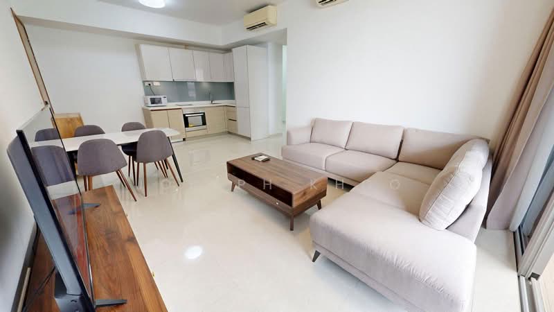 V on Shenton, 5 Shenton Way, 2 Bedrooms, 1,055 sqft, Condominium For Rent, by Joseph Khoo, 500120276 - Living Room - PropertyGuru.com.sg