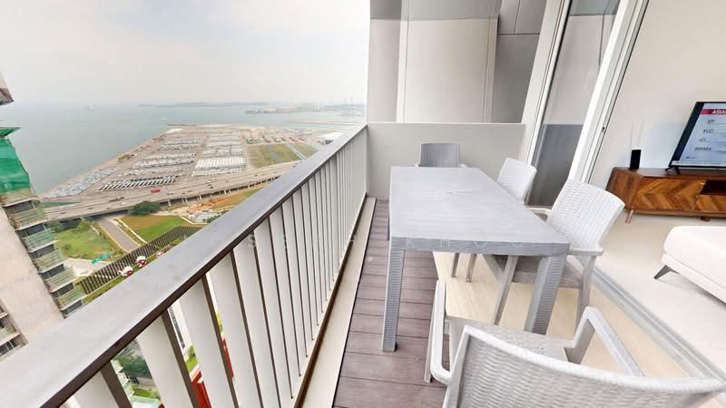 V on Shenton, 5 Shenton Way, 2 Bedrooms, 1,055 sqft, Condominium For Rent, by Joseph Khoo, 500120276 - Balcony - PropertyGuru.com.sg