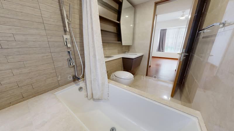 V on Shenton, 5 Shenton Way, 2 Bedrooms, 1,055 sqft, Condominium For Rent, by Joseph Khoo, 500120276 - Master Bathroom - PropertyGuru.com.sg