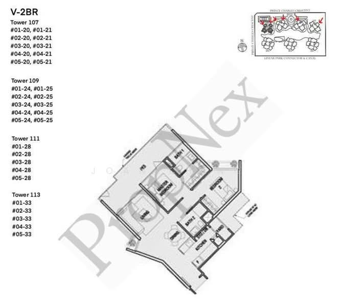 The Crest, 101 Prince Charles Crescent, 2 Bedrooms, 947 sqft, Condominium For Sale, by Joan Cheng, 500120561 - PropertyGuru.com.sg