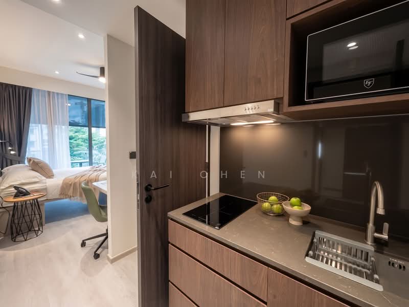 Fort Marshall Residences, , 1 Bedroom, 216 sqft, Apartment For Rent, by Kai Chen, 500120629 - Type 2 - Kitchen - PropertyGuru.com.sg