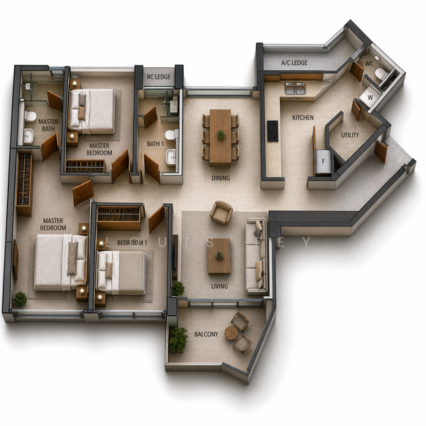Waterbank at Dakota, 78 Dakota Crescent, 3 Bedrooms, 1,141 sqft, Condominium For Sale, by Louis Tey, 500120742 - PropertyGuru.com.sg