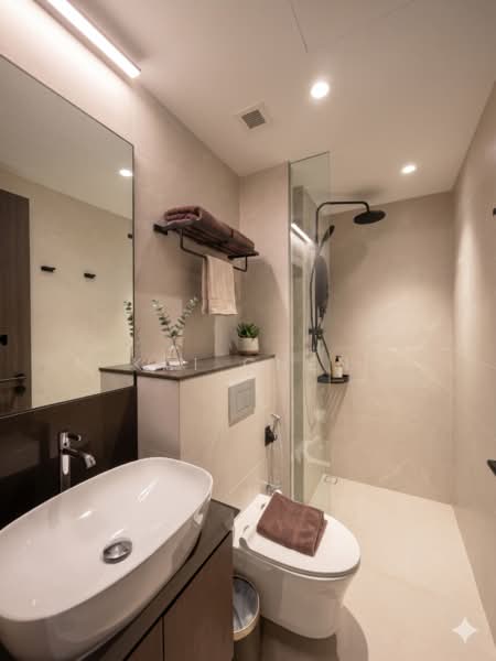 Fort Marshall Residences, , 1 Bedroom, 248 sqft, Apartment For Rent, by Kai Chen, 500120847 - Bathroom - PropertyGuru.com.sg