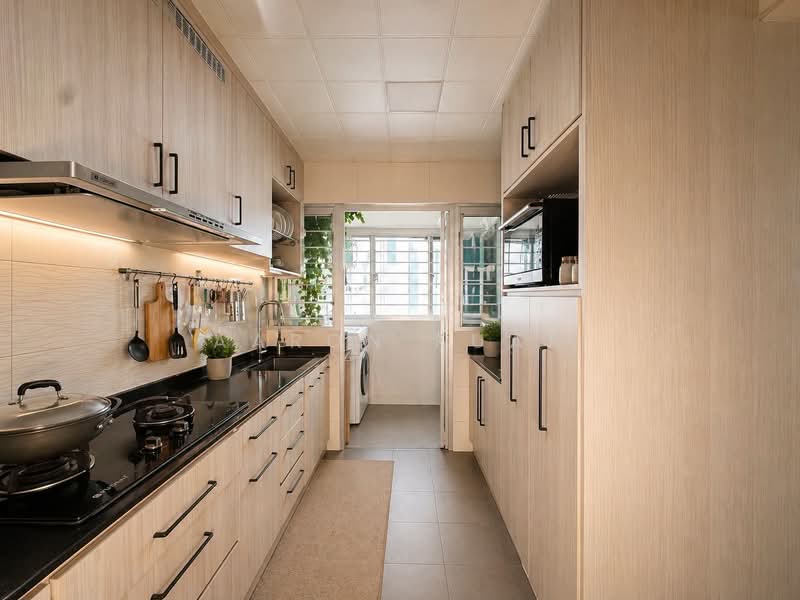 351D Anchorvale Road, 351D Anchorvale Road, 3 Bedrooms, 990 sqft, HDB Flat For Sale, by Aaron Kuan, 500120867 - Kitchen - PropertyGuru.com.sg