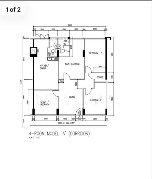 153 Yung Ho Road, 153 Yung Ho Road, 3 Bedrooms, 1,119 sqft, HDB Flat For Sale, by Sebastian Soo Chun Hian, 500121175 - PropertyGuru.com.sg