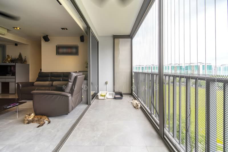 Waterwoods, 25 Punggol Field Walk, 3 Bedrooms, 1,044 sqft, Executive Condominium For Sale, by Rudy Liong, 500121356 - Balcony - PropertyGuru.com.sg