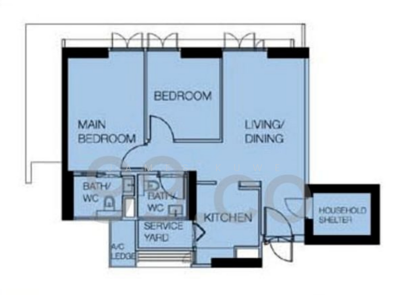 93 Dawson Road, 93 Dawson Road, 2 Bedrooms, 700 sqft, HDB Flat For Sale, by James Kuwe, 500121370 - PropertyGuru.com.sg
