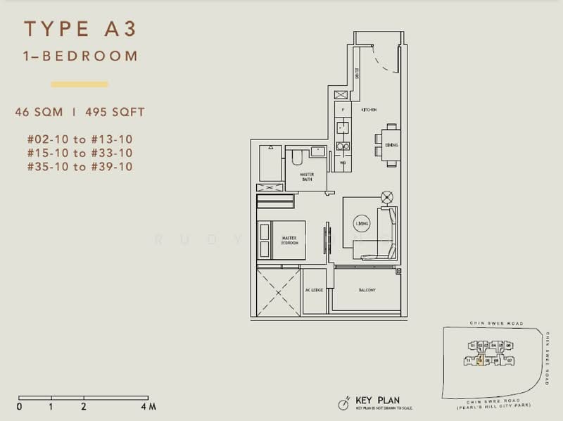 The Landmark, 173 Chin Swee Road, 1 Bedroom, 495 sqft, Condominium For Sale, by Rudy Liong, 500121413 - PropertyGuru.com.sg