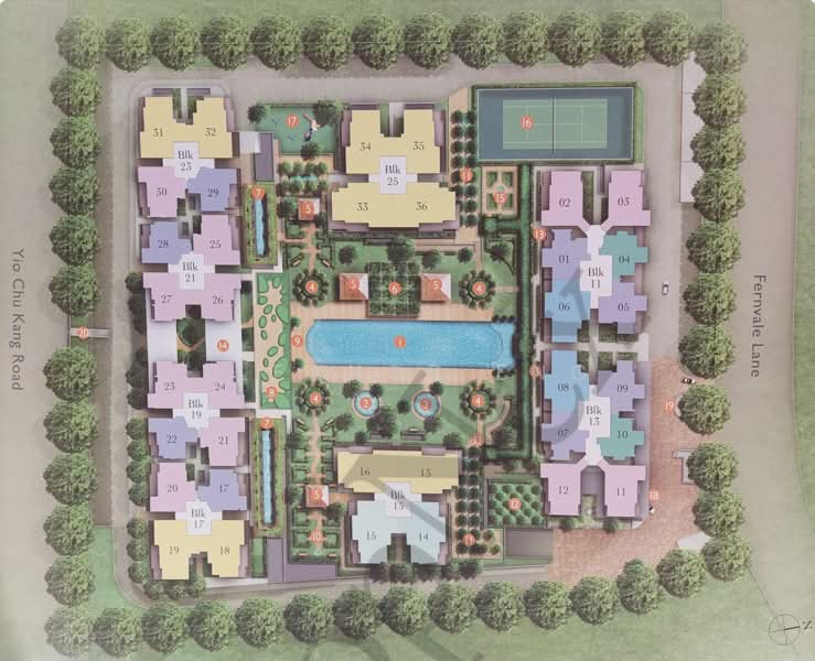 The Topiary, 23 Fernvale Lane, 4 Bedrooms, 1,292 sqft, Executive Condominium For Rent, by Eleanor Eng, 500121555 - Exterior - PropertyGuru.com.sg