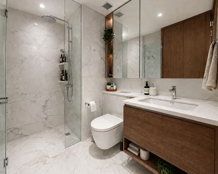 Parc Botannia, 10 Fernvale Street, 2 Bedrooms, 581 sqft, Condominium For Sale, by Chia Choi Ling, 500121641 - Bathroom - PropertyGuru.com.sg