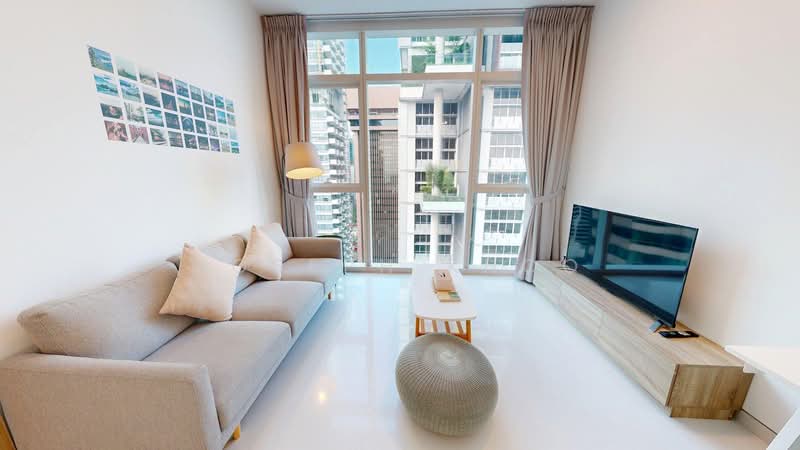 76 Shenton, 76 Shenton Way, 1 Bedroom, 592 sqft, Apartment For Rent, by Joseph Khoo, 500121780 - Living Room - PropertyGuru.com.sg