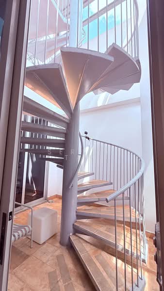 Joo Chiat/ Katong/ Koon Seng Rd/ Everitt Rd, , 4 Bedrooms, 3,791 sqft, Conservation House For Rent, by Serene Tan, 500121793 - Staircase to roof terrace  - PropertyGuru.com.sg