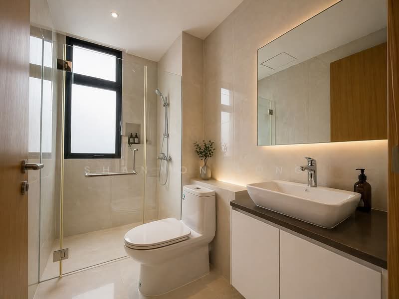 C.H.E.A.P Brand New 3.5 Storey Detached House in D15, Kallang / Eunos / Siglap / Kembangan / Dakota / Ubi / Kaki Bukit / Geylang / Aljunied / Frankel / Upper East Coast / Eunos / Paya Lebar, 9 Bedrooms, 8,702 sqft, Detached House For Sale, by Shannon Wong, 500121799 - Bathroom - PropertyGuru.com.sg