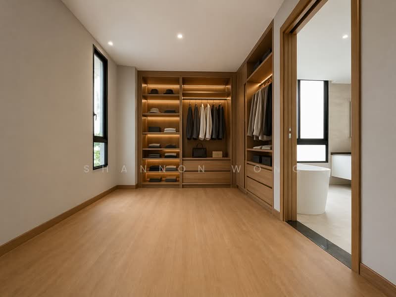 C.H.E.A.P Brand New 3.5 Storey Detached House in D15, Kallang / Eunos / Siglap / Kembangan / Dakota / Ubi / Kaki Bukit / Geylang / Aljunied / Frankel / Upper East Coast / Eunos / Paya Lebar, 9 Bedrooms, 8,702 sqft, Detached House For Sale, by Shannon Wong, 500121799 - Walk-in wardrobe (Artist impression) - PropertyGuru.com.sg