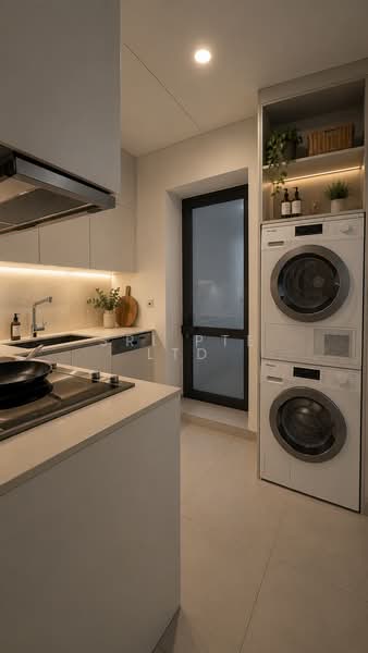 South Beach Residences, 28 South Beach Road, 3 Bedrooms, 1,744 sqft, Condominium For Rent, by VINCENT LYE, 500121833 - Kitchen - PropertyGuru.com.sg