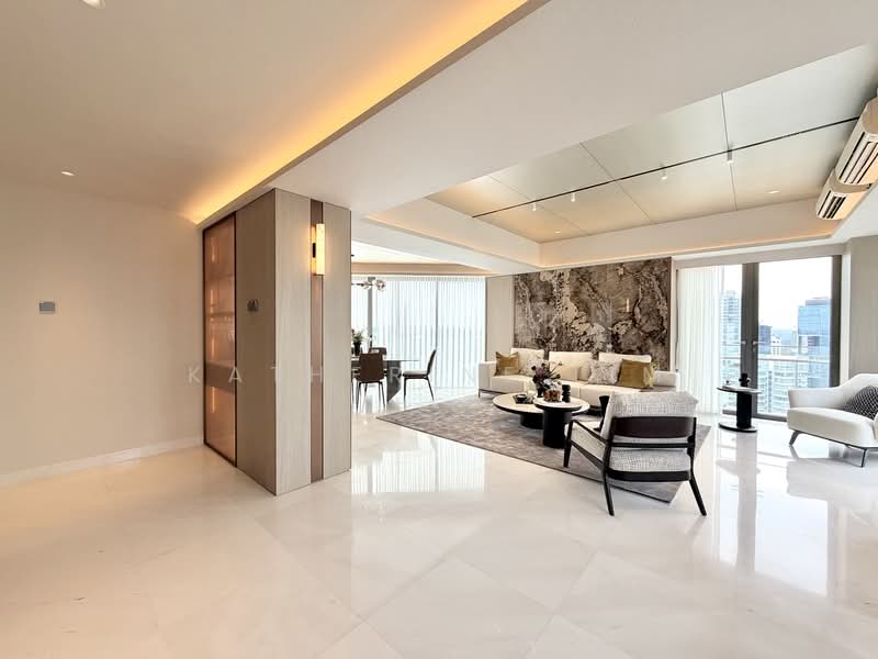 The Lumos, 9 Leonie Hill, 3 Bedrooms, 2,507 sqft, Apartment For Sale, by Katherine Lim, 500121835 - Living Room - PropertyGuru.com.sg