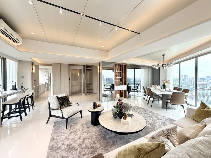 The Lumos, 9 Leonie Hill, 3 Bedrooms, 2,507 sqft, Apartment For Sale, by Katherine Lim, 500121835 - Living Room - PropertyGuru.com.sg