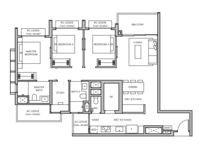 Hudson Place Residences, , 2 Bedrooms, 646 sqft, Condominium For Sale, by Melissa Lim, 500121947 - PropertyGuru.com.sg