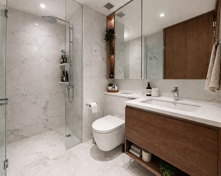 Parc Botannia, 10 Fernvale Street, 2 Bedrooms, 581 sqft, Condominium For Sale, by Hosea Tan, 500121985 - Bathroom - PropertyGuru.com.sg