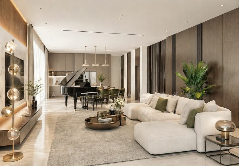 ⭐️RARE NS FACING BRAND NEW 2.5-STY W/ BASEMENT DETACHED HOUSE! | WITHIN 1KM TO HENRY PARK PRIMARY⭐️, Holland Grove Drive Mount Sinai Kebaya Moonbeam Jelita Tenang Istimewa Maryland Ming Teck Greenleaf Sixth Haji Alias Namly Coronation Lim Tai See Allamanda Ampang Siantan Hua Guan Sian Tuan Lantana Lemon Lasia Lotus Lily Maple Cypress Fir Oak Redwood, 6 Bedrooms, 9,200 sqft, Detached House For Sale, by Damian Tan 陈係赈, 500122107 - Living Room - PropertyGuru.com.sg