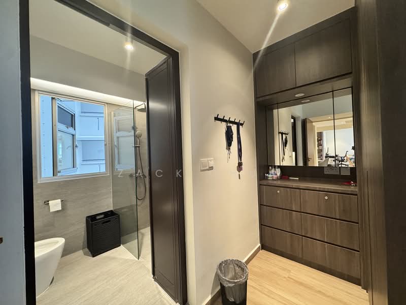 Separate walk-in space for privacy