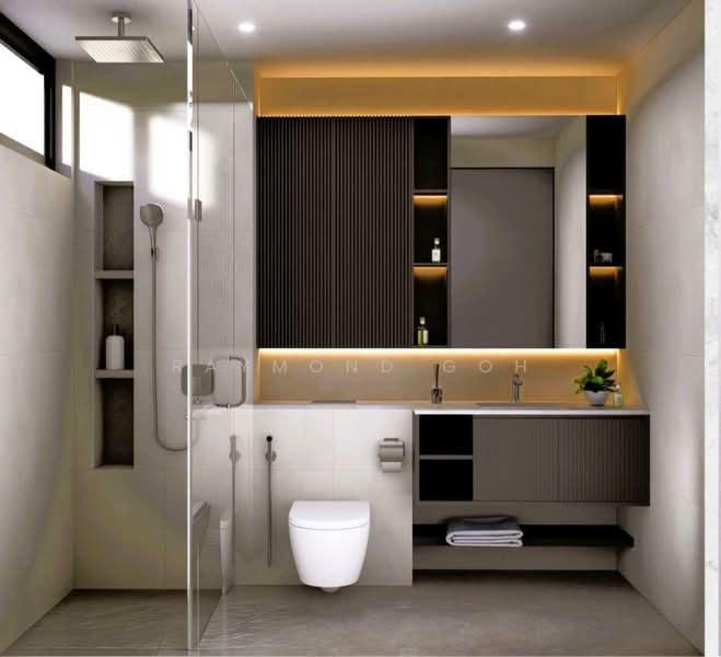 Telok Kurau Brand New Modern Semi-Detached With Lift, Telok Kurau / Joo Chiat / Koon Seng, 5 Bedrooms, 6,311 sqft, Semi-Detached House For Sale, by Raymond Goh, 500122349 - Bathroom - PropertyGuru.com.sg