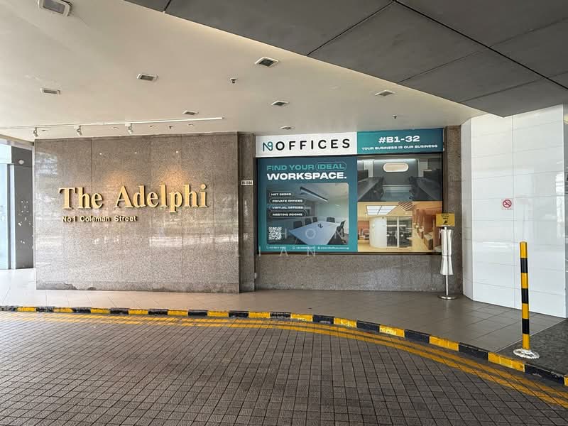 The Adelphi, 1 Coleman Street, City Hall / Clarke Quay, 1,716 sqft, Office For Rent, by Elaine Hong Ai Lian, 500122552 - Exterior - CommercialGuru.com.sg